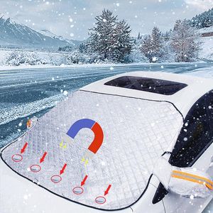 Winterbescherming voorruitafdekking - Opvouwbaar, 146 x 213 cm met 5 magneten tegen sneeuw, vorst en zon