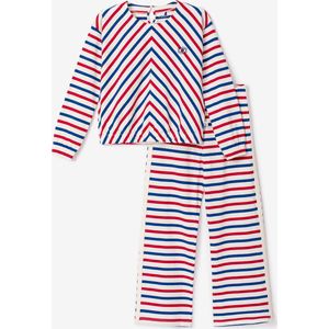 Woody X Anne Kurris pyjama meisjes/dames - multicolor gestreept - 233-18-APF-S/974 - maat 104
