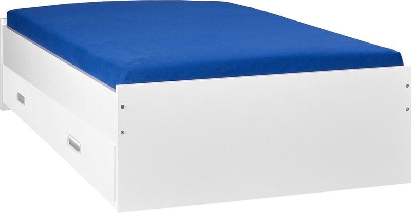 Bed met opbergruimte | 120x200 | Wit | Inclusief witte bedlade