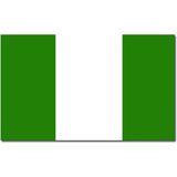 Vlag Nigeria 90 x 150 cm feestartikelen - Nigeria landen thema supporter/fan decoratie artikelen