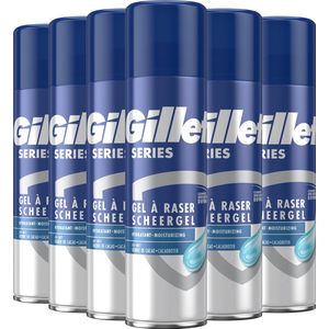 Gillette Series Hydraterend  Scheergel Mannen - 6x200ml Voordeelverpakking
