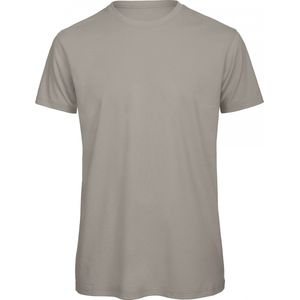 T-shirt Heren XL B&C Ronde hals Korte mouw Light Grey 100% Katoen