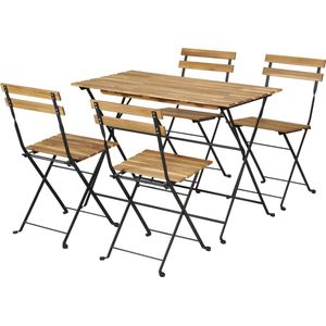 Tuinset Bovino 5-delig tuintafel met 4 tuinstoelen casa.pro