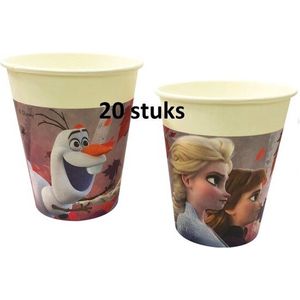 Disney - Frozen - Party bekers - Feestbekers - Karton - 20 Stuks.