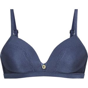 TEN CATE BEACH - bikini top triangle padded wired - Blauw