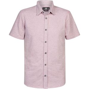 Petrol Industries - Heren Overhemd met korte mouw - Roze - Maat S