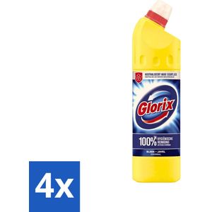 Glorix Original - Toiletreiniger - Dikke Bleek - Intensieve Reiniger - 750 ml - Voordeelverpakking - 4 stuks
