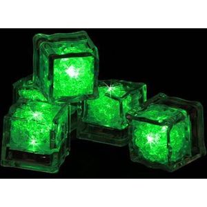 LED ijsblokjes - Lichtgevende ijsblokjes - LED - Groen - 12 stuks