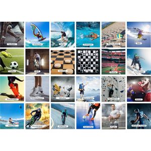 Memo Geheugenspel Sport - Kaartspel 70 kaarten - gedrukt op karton - educatief spel - geheugenspel