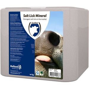 Excellent Salt Lick Mineral - Zout Liksteen - Natuurlijke mineralen - Geschikt voor rundvee - 10 kg