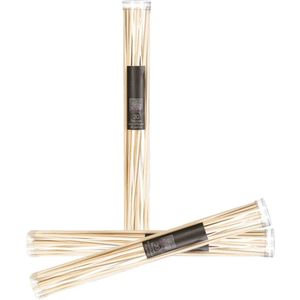 Atmosphera Geurstokjes navulling - 60x losse stokjes - 25 cm - hout - voor geurverspreider - interieurparfum