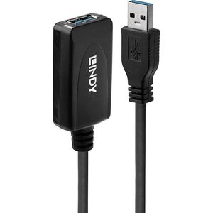LINDY 43155 5m USB 3.0 actieve verlengkabel, zwart