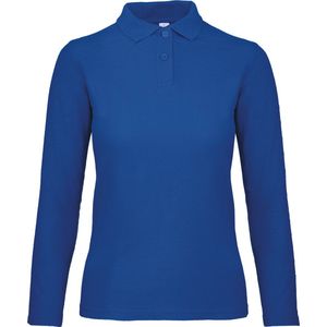 B&C ID.001 Ladies' long-sleeve polo shirt CGPWI13 - Royal Blue - S