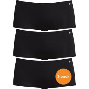 SCHIESSER 95/5 dames shorts (3-pack) - zwart - Maat: 44