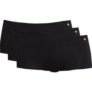 SCHIESSER 95/5 dames shorts (3-pack) - zwart - Maat: 44