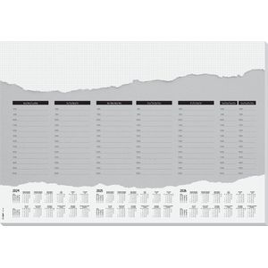 Sigel designonderlegger - Weekplan - jaartal 2024/25/26 - SI-HO305