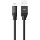 Silicon Power SP1M0ASYLK35AL1K USB-kabel 1 m USB 2.0 USB A USB C/Lightning Zwart