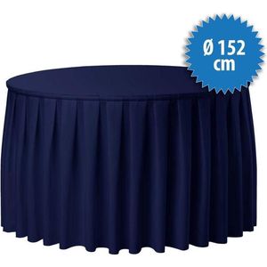 Combiskirting Boxpleat 250% - Ø152cm - Donkerblauw