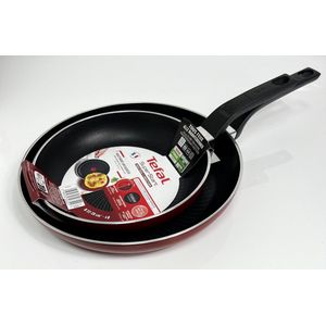 Tefal - Super start - Pannenset - Rood - 22cm - 28 cm - Thermospot - Geschikt voor inductie