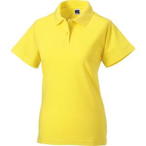 Russell Europa Vrouwen/dames Klassiek Katoenen Korte Mouw Poloshirt (Geel)