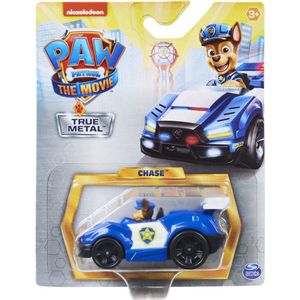 Paw Patrol voertuig die-cast auto Chase Politieauto - 7 cm