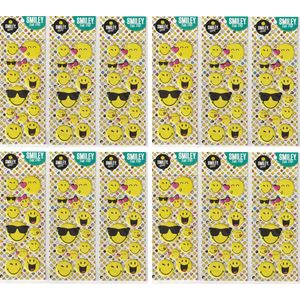 Smiley Emoji 3d Stickers | 12 Stickervellen 22 x 10 cm | 14 stickers