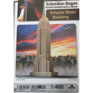 modelbouw in karton, bouwplaat Empire State Building, schaal 1/400