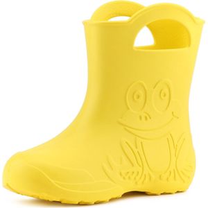 Ladeheid LA-CA-Frog Kinder Regenlaarzen - Rubber - Licht - EVA - Geel - 30/31