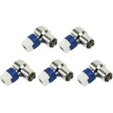 Hirschmann QFA 5 quick fix F-connector / haaks (5 stuks)