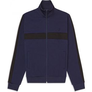 Fred Perry - Contrast Panel Track Jacket - Trainingsjack Heren - S - Blauw