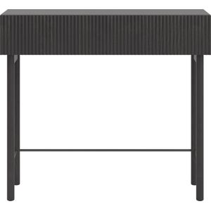 Selsey - NOLIE - Console met lade en poten - 90 cm - Portland Zwart Essen