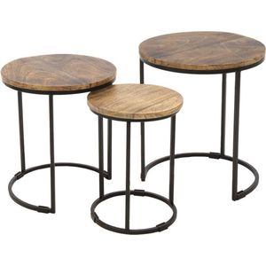 Plantentafel Everyday Trio Set Sidetable Straight 29–38–47 cm salontafels rond