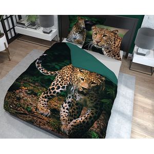 Dekbedovertrek cheetah 200x200cm