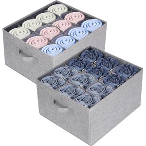 kledingopbergbox \ Opvouwbare Opbergbakken Kastorganizer \ Kledingopbergzakken 2 pieces