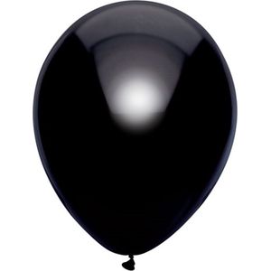 Ballonnen - Metallic zwart - 30 cm - 10 stuks