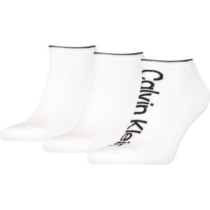 Calvin Klein herensokken Grant (3-pack) - onzichtbare lage sportsokken - wit