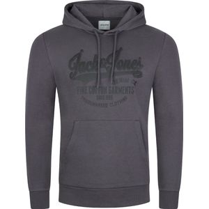 Jack & Jones Heren trui JJEADRIAN regular fit Grijs XXL Volwassenen Hoodie Capuchon Sweatshirt