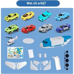 Auto Speelgoed Jongens - Vliegtuig - Set - Voor Kinderen - 3-6 Jaar