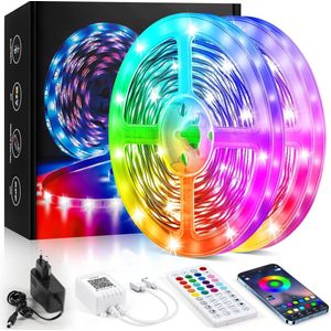 Kleurveranderende LED Lichtketting met Afstandsbediening - 32.8ft/10m - Sfeerverlichting voor Binnen en Buiten - RGB Lichtslinger - Dynamische Lichteffecten