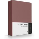 Luxe Dubbel Jersey Hoeslaken -  1 Persoon 80/90/100x200/210/220 cm – Taupe