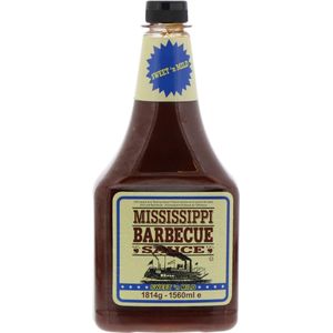 Mississippi - BBQ Saus | Barbecue saus | Sweet 'n mild - Fles 1560ml