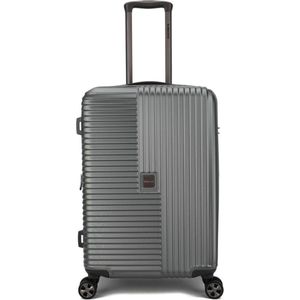 Decent Tourister Middelgrote Koffer - 66 cm - 65/80 Liter - Expandable - TSA Slot - Antraciet