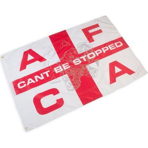 AFCA Vlag CBS Rood / Wit 150cm * 100cm - Ajax - Amsterdam - Fanwear - Supporters - Vlaggen