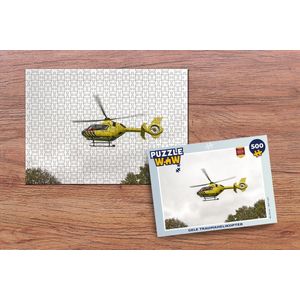 Puzzel Gele traumahelikopter - Legpuzzel - Puzzel 500 stukjes