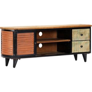 vidaXL - Tv-meubel - 120x30x45 - cm - massief - gerecycled - hout