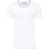 Garage 205 - Bodyfit T-shirt diepe ronde hals korte mouw wit XL 95% katoen 5% elastan