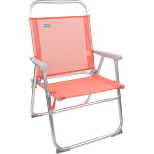 Strandstoel inklapbaar 56 x 50 x 88 cm - Koraal - Opvouwbare kinderstoel - Maximaal gewicht 100 kg - Anti-kantelblokken