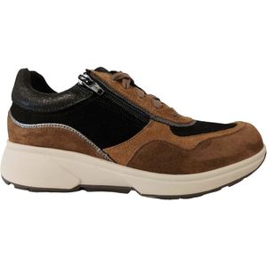 Xsensible Stretchwalker Sneaker Lima 30204.2.360 HX Donkerbruin Combi