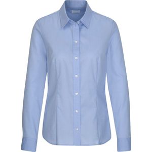 Seidensticker dames blouse regular fit - lichtblauw - Maat: 42