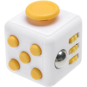 Tokomundo Fidget Cube tegen Stress - Fidget Toys - Speelgoed Meisjes en Jongens - Sinterklaas - Kerst - Kerstcadeau - Geel